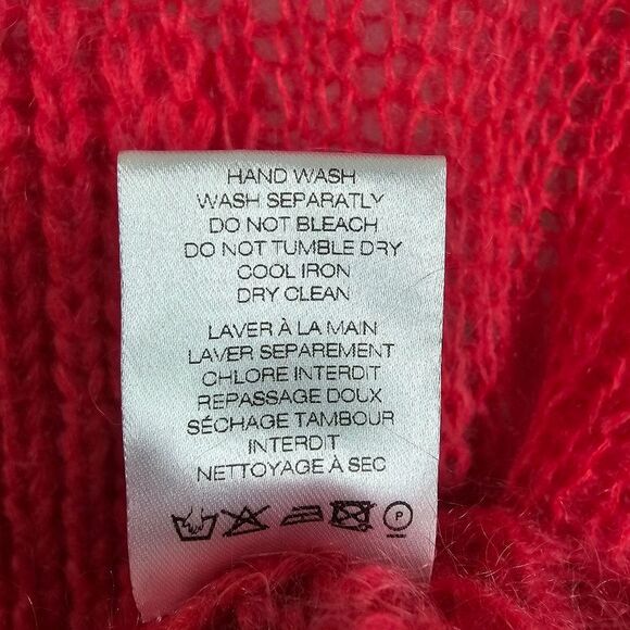 IRO Sylvana Open Knit Sweater in Hot Pink - Size S - Picture 9 of 9